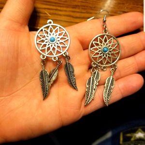 Dream catcher earrings